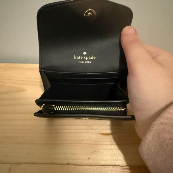 Kate Spade Black Wallet with Heart Accent - Picture 5 of 6